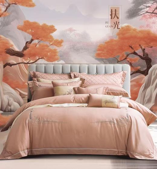 【富安娜】B座7F|/国色·素绣系列/青竹丹枫 商品图0