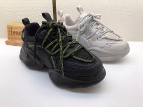 豪行时尚休闲运动百搭女鞋老爹鞋22377701尺码偏小  建议拍大一码