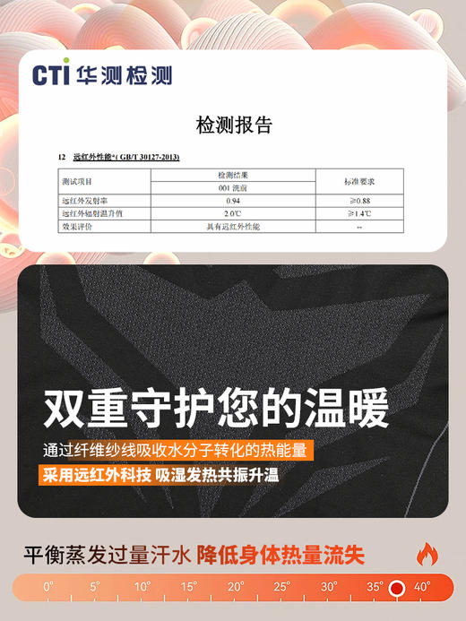 【薄款 】蜂锐天衣系列一体织运动功能衣功能裤套装 成人 商品图4