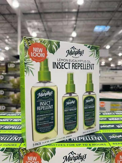 美国本土 · Murphy's 天然柠檬按叶油驱蚊喷雾 2024年组合装 170g*2+113g｜美国直邮 商品图0