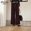 OLrain欧芮儿高腰休闲裤女秋季2024年新款慵懒风通勤宽松直筒长裤 商品缩略图0