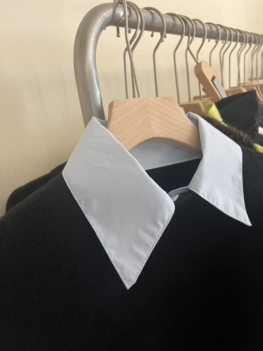 衬衫拼接气质毛衣 商品图7