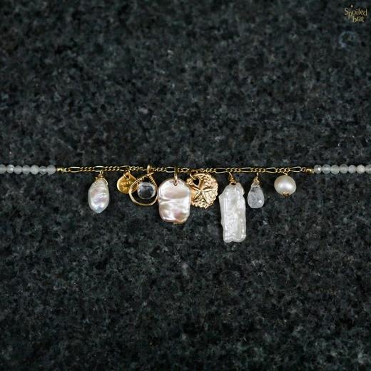 SpoiledBrat Jewelry春意渐变白色系月光石珍珠项链 商品图1