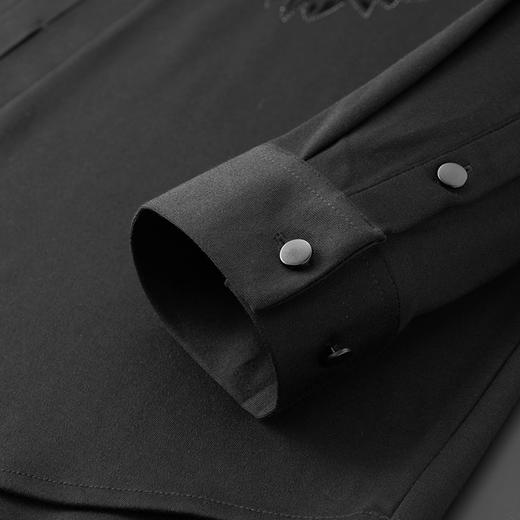 【中国风】【新款DDA】大依优型大码长袖衬衫翻领加肥加大肥佬休闲商务宽松透气上衣 商品图3