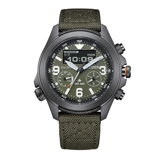 西铁城/CITIZEN运动光动能编织带男表JV1005-02W 商品图1
