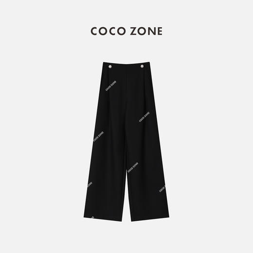  COCO ZONE 时尚长裤松紧腰休闲直筒裤 23C18239 商品图0
