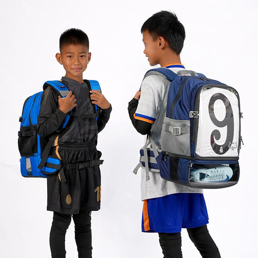 小李子李质造多功能收纳干湿分离独立鞋仓儿童双肩包虎王运动书包 商品图4