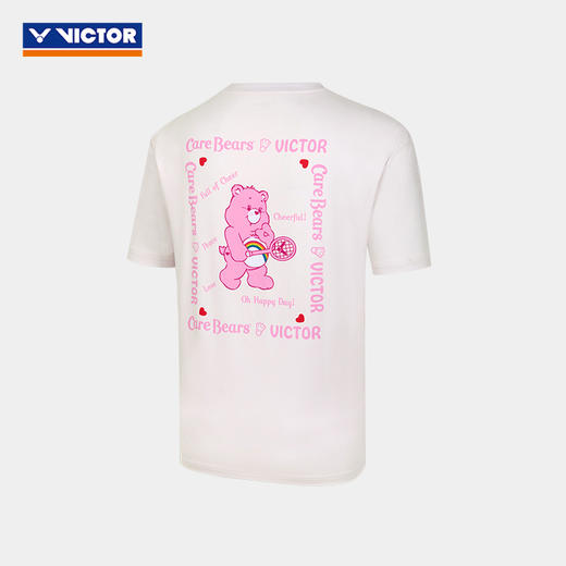 胜利威克多 男女同款 爱心熊联名系列 针织T恤 T-4503CBC 商品图3
