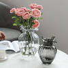 北欧简约现代冷纹质感小口透明玻璃花瓶花器插花装饰客厅家居摆件 商品缩略图3