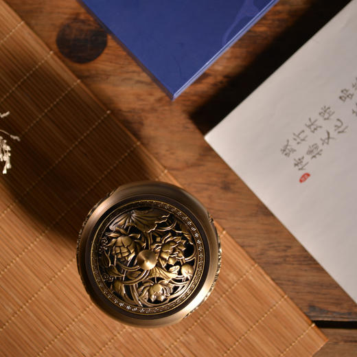 莲花黄铜香炉 商品图1