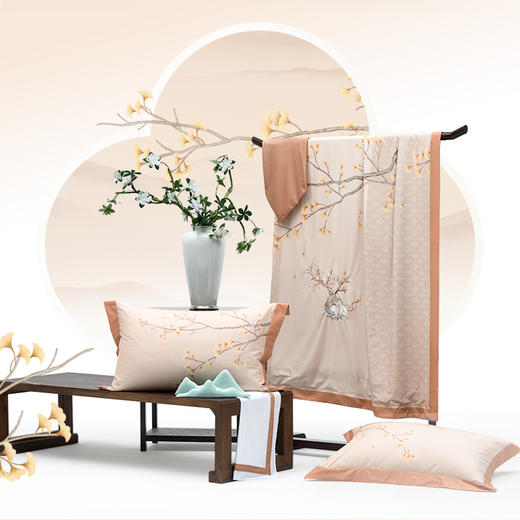 多喜爱山海经 60S贡缎磨绒四件套 夫诸杏林 商品图4