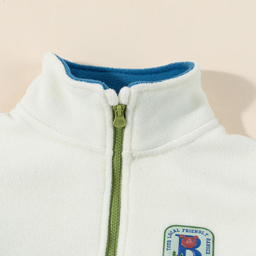 贝贝怡立领时尚双面绒男童套装秋新款儿童卫衣卫裤ZB3DT028 商品图6