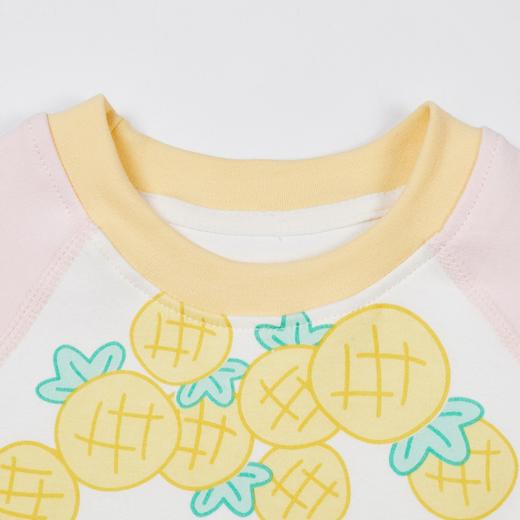 贝贝怡春秋季新款女童圆领家居服女宝秋衣秋裤内衣两件套ZB3DT030 商品图3