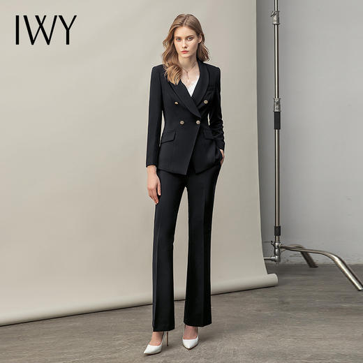 IWY/春秋款西装套装女气质时尚干练职场接待西服C14105+P34105 商品图1