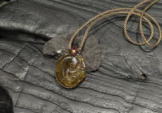 西瓜碧玺编艺吊坠项链 商品图0