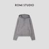 ROMI STUDIO“ChillVibe”12s山羊绒混纺双层莱卡连帽卫衣 432TS355 商品缩略图0