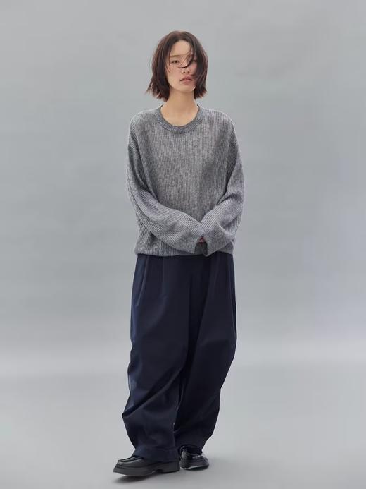 步履不停/4C13215C/薄款用慵懒风羊毛套头毛衣 商品图3