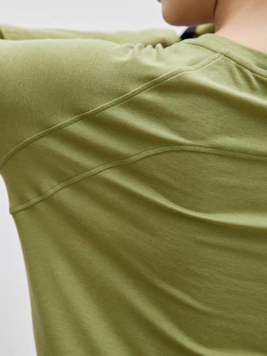 步履不停/4C16065C/圆领柔软薄款羊毛长袖T恤 商品图3