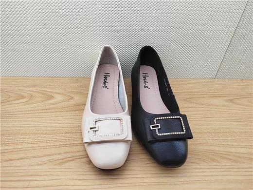 豪行秋季22320663真皮职业休闲低跟女鞋单鞋皮鞋 商品图1