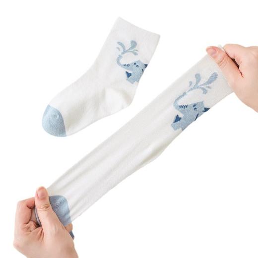 【5双装儿童袜子男童】春秋棉袜 男宝宝秋冬吸汗中筒袜 卡通舒适男女孩棉袜  商品图4