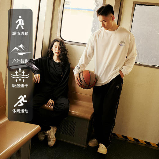 LUSHISI[速度]运动篮球长裤速干面料抽绳夏季直筒束脚裤训练薄款 商品图4