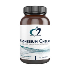 【效期至26年1月】螯合镁胶囊  design for health  Magnesium Chelate 120粒/瓶