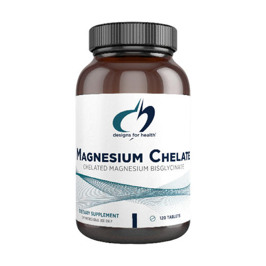 【效期至26年1月】螯合镁胶囊  design for health  Magnesium Chelate 120粒/瓶 商品图0