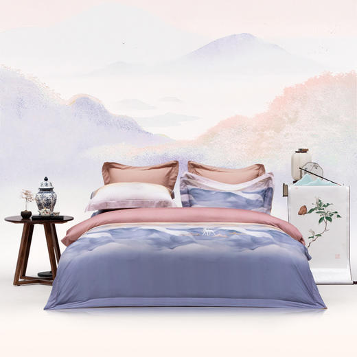 多喜爱山海经 60S贡缎磨绒四件套 山海鸣灵 商品图0