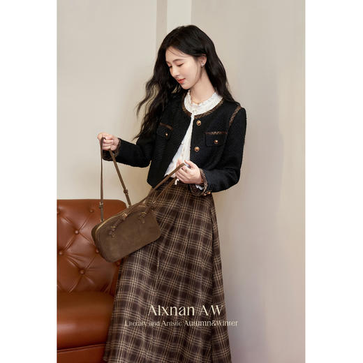 鹿向南「秋日拿铁」美拉德小香风外套L50503 商品图4