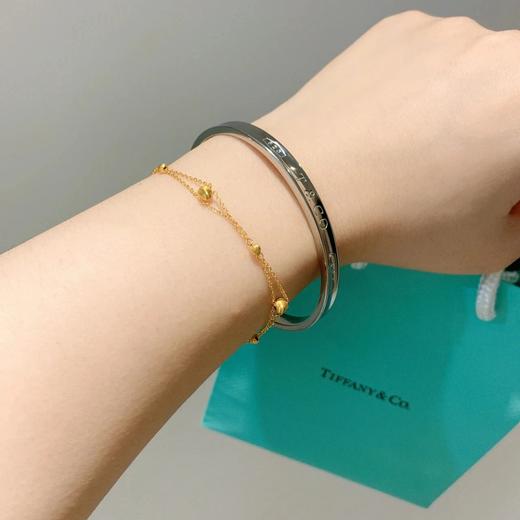 情侣款经典Tiff*any手镯1837系列925银开口手镯 商品图2