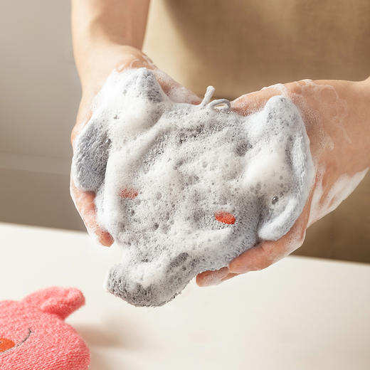 摩登主妇针织洗碗海绵擦双面刷碗筷专用刷锅抹布厨房百洁布魔力擦 商品图0