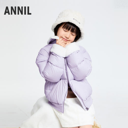 【御寒-5~5℃】女童短款羽绒服冬季新款安奈儿童装EG445593 商品图1