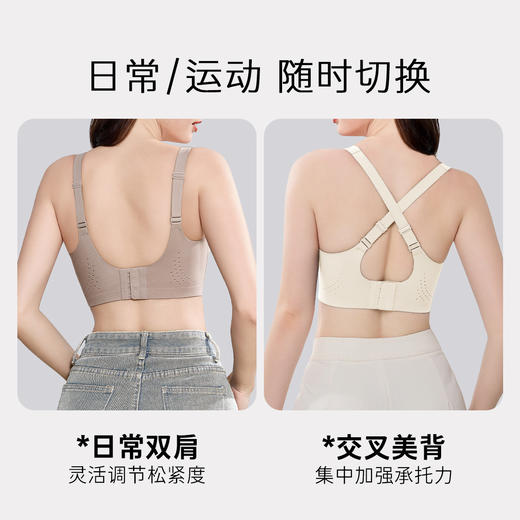 D1-【B-C杯】 【大胸运动款】【透气洞洞杯】润微轻运动薄款立体模+全方位透气孔+升级回弹力贴身无勒感不抖胸  律动轻悦 商品图5