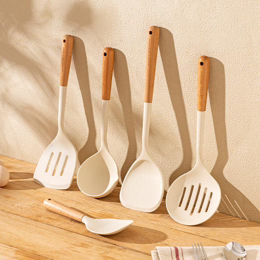 摩登主妇硅胶锅铲耐高温家用炒菜铲子炒勺煎铲不粘锅专用厨具套装 商品图0