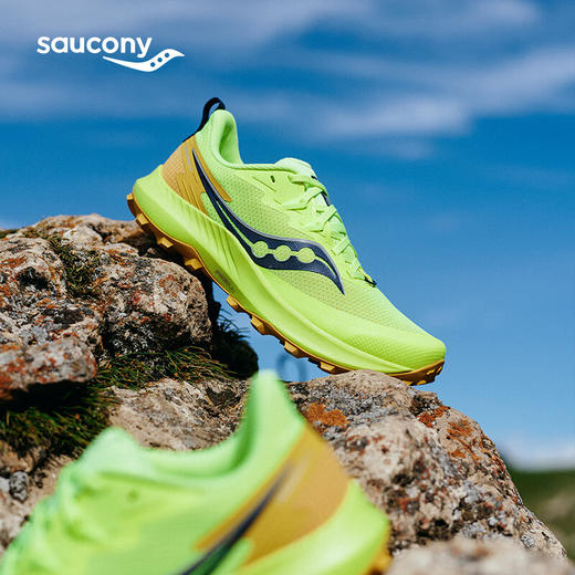Saucony索康尼 游隼14 男款户外徒步越野防滑舒适缓震运动鞋 商品图0