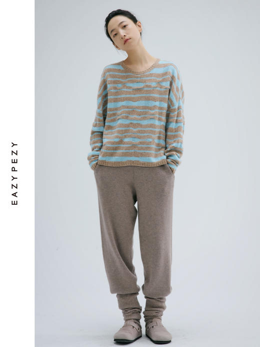 24AW 羊绒羊毛锥形奶奶裤 商品图3