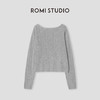 ROMI STUDIO“格雷高知”7s绵羊毛山羊绒混纺坑条针织毛衫 442T9096 商品缩略图1