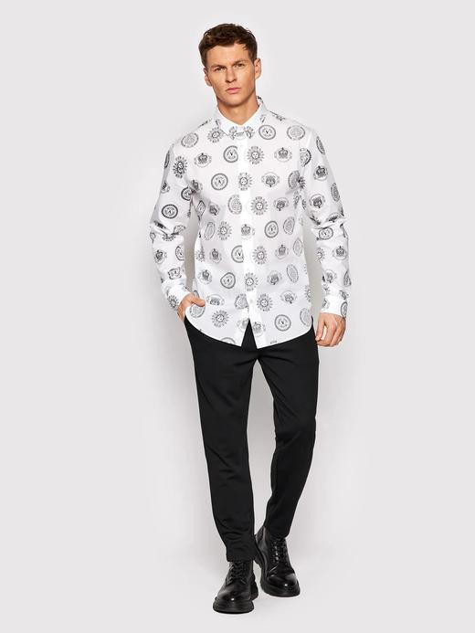 【超惠秒】Versace 范思哲 男士印花全棉休闲长袖衬衣 10521 商品图3