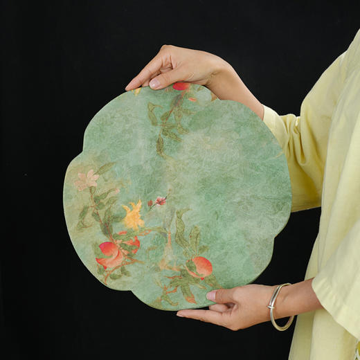 暗香疏影/香云纱/真丝香云纱双面设计干泡茶垫茶席33x33cm 商品图0