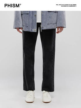 直筒九分牛仔裤