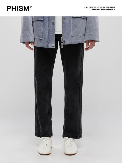 直筒九分牛仔裤 商品图0