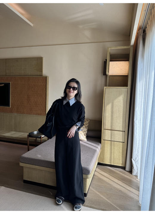 衬衫拼接气质毛衣 商品图4