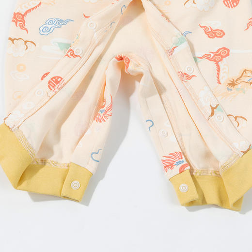 春秋新款前开连体衣婴儿哈衣男女宝宝爬服连体睡衣满月服ZB3DL034 商品图7