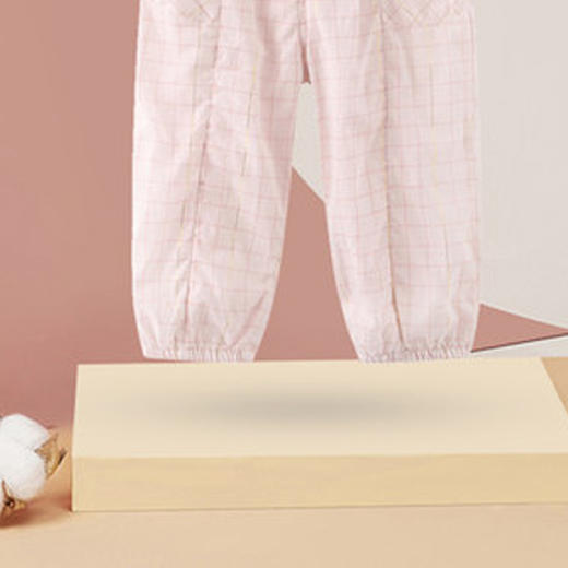 丽婴房-童衣类（夏）E1长裤\吊带裤浅粉 商品图1