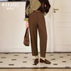 OLrain欧芮儿摩卡色休闲裤女秋季2024年新款通勤百搭锥形西裤 商品缩略图0