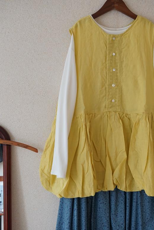 Gauze 亚麻肌理蓬蓬背心马甲 商品图10