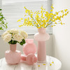 简约现代粉色云塔琉璃花瓶网红感客厅餐桌芍药插花摆件 商品缩略图4