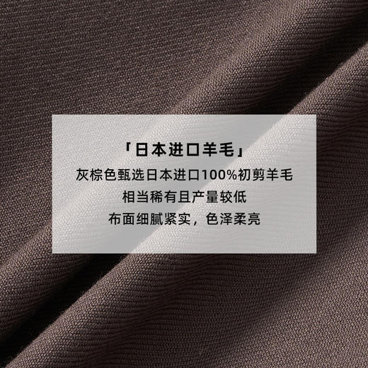 lost in echo2024秋冬新品时尚显瘦羊毛直筒阔腿短款西裤休闲裤女 商品图4