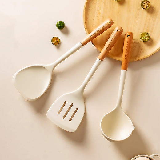 摩登主妇硅胶锅铲耐高温家用炒菜铲子炒勺煎铲不粘锅专用厨具套装 商品图2