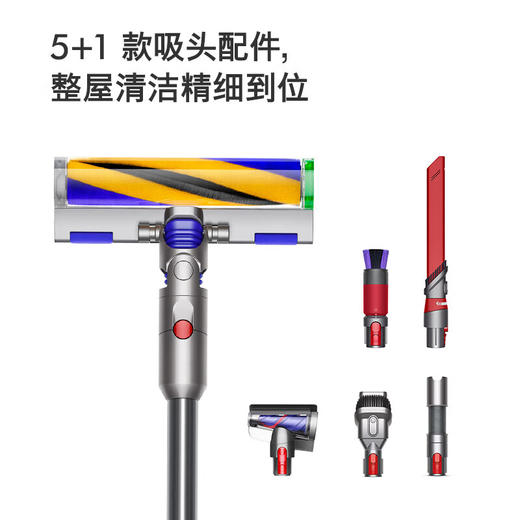 戴森（DYSON）【2024年新款】V12 Detect Slim Fluffy轻量高端吸尘器 光学探测微尘 140AW强劲吸力 除螨 蓝色 商品图0